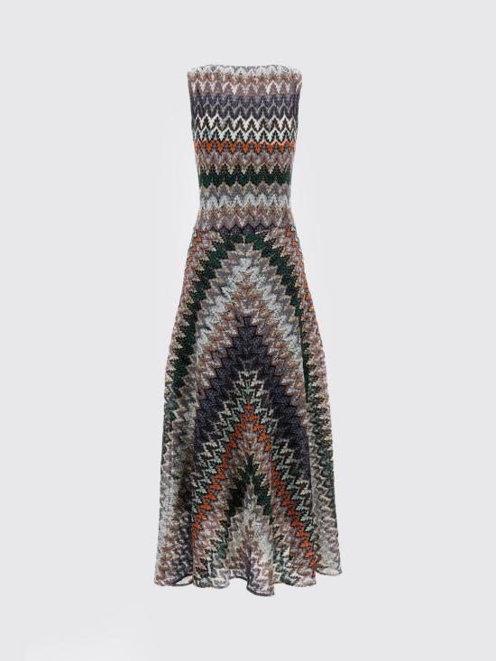 26SS 미소니 롱 원피스 DS26SG1SBR014Z S72OW Blue - MISSONI