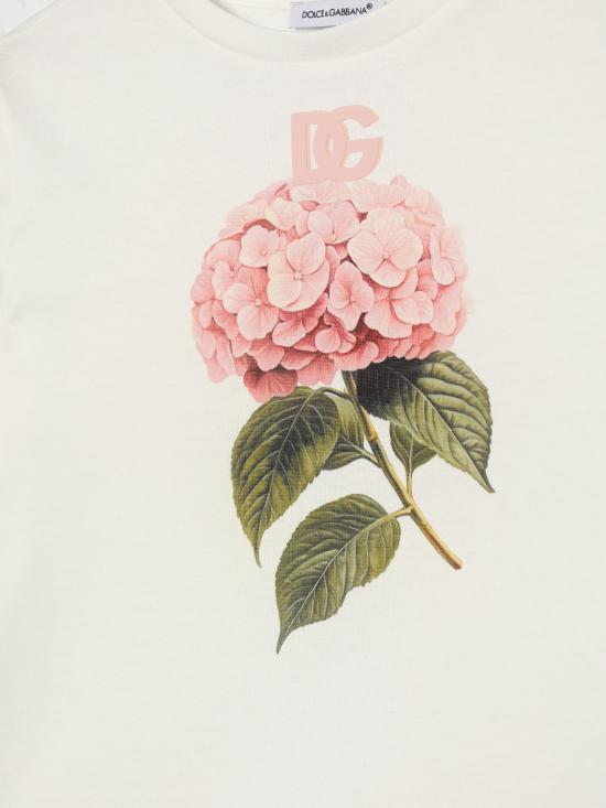 26SS [키즈] 돌체앤가바나 티셔츠 L5JTNKG7P1G W0111 White - DOLCE & GABBANA