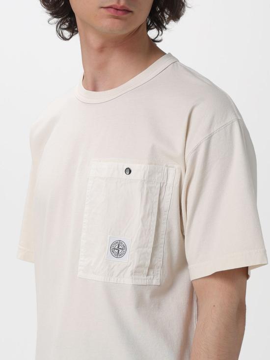 26SS 스톤 아일랜드 반팔 티셔츠 2100004S0115 V0093 Ivory - STONE ISLAND