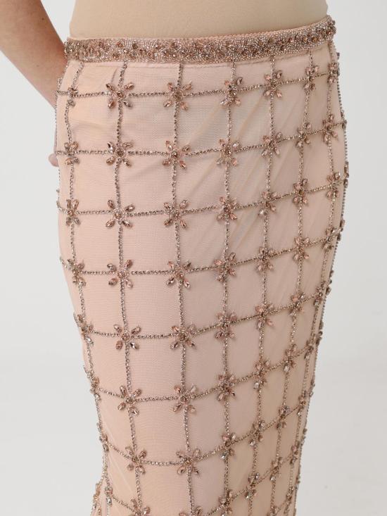 26SS 핑코 미디 스커트 106031A32B ZN6 Nude - PINKO