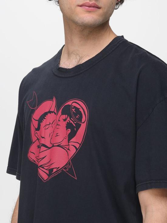 26SS 아워레가시 루즈 티셔츠 러브 스토리 프린트 M2266LL Black - OUR LEGACY