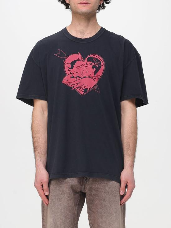 26SS 아워레가시 루즈 티셔츠 러브 스토리 프린트 M2266LL Black