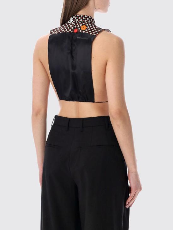 26SS MM6 메종마르지엘라 민소매 티셔츠 S62TH0054M35909 001S Black - MM6 MAISON MARGIELA