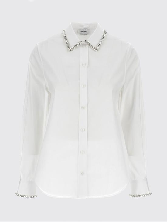 26SS 알렉산더 맥퀸 셔츠 852240QAABS 9000 White - ALEXANDER MCQUEEN