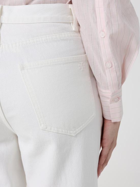 26SS 토리버치 데님 팬츠 183553 100 White - TORY BURCH