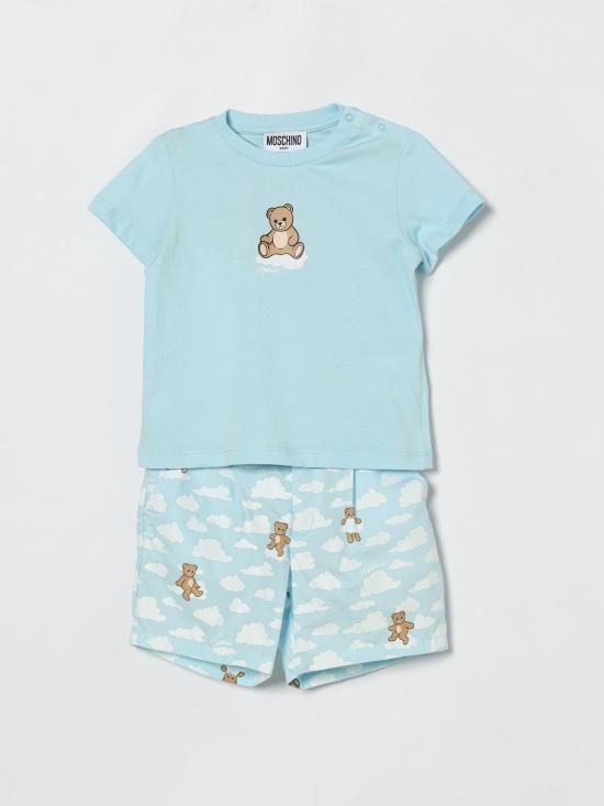 26SS [키즈] 모스키노 오버롤 MUG01QLLB61 83679 Blue