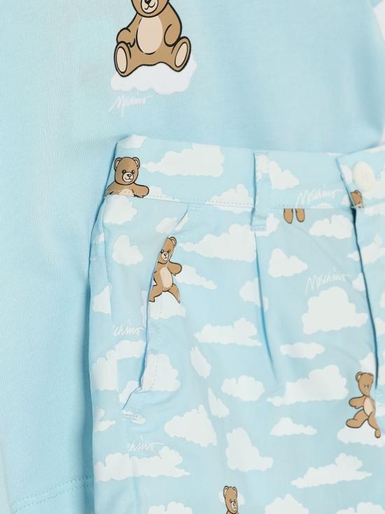 26SS [키즈] 모스키노 오버롤 MUG01QLLB61 83679 Blue - MOSCHINO