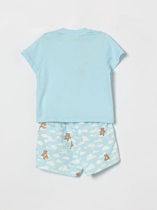 26SS [키즈] 모스키노 오버롤 MUG01QLLB61 83679 Blue - MOSCHINO