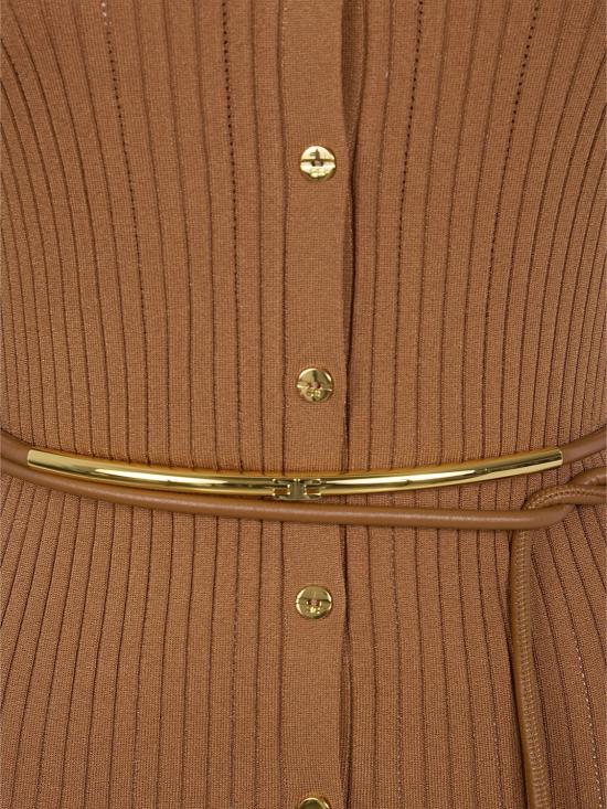 26SS 엘리자베타프랜치 롱 원피스 AM15S61E2 600 Brown - ELISABETTA FRANCHI