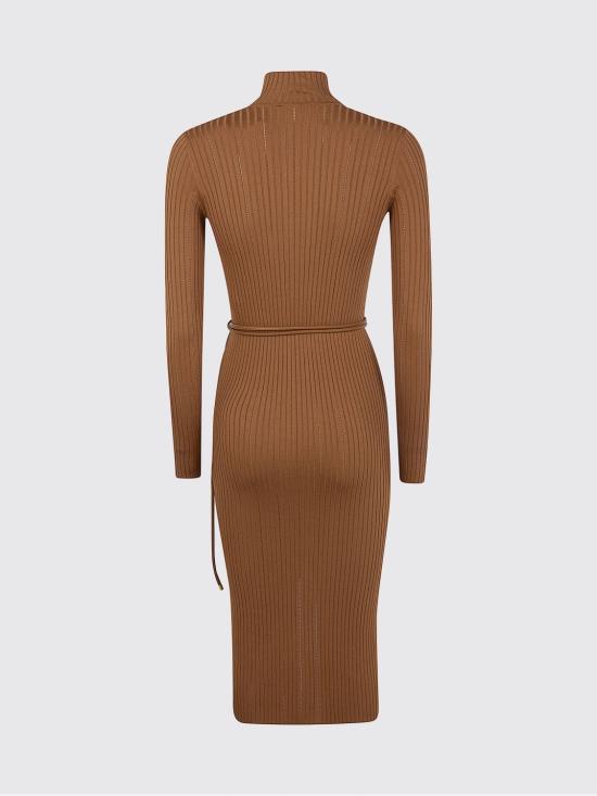 26SS 엘리자베타프랜치 롱 원피스 AM15S61E2 600 Brown - ELISABETTA FRANCHI