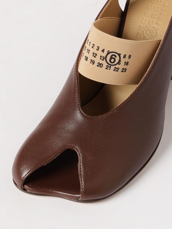 26SS MM6 메종마르지엘라 아나토믹 뉴메릭 슬링백 S59WP0213P3628 T2259 Brown - MM6 MAISON MARGIELA