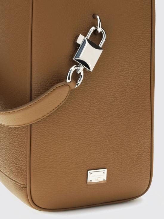 26SS 돌체앤가바나 Lock calfskin 핸드백 BM2449A0370 8Z093 Brown - DOLCE & GABBANA
