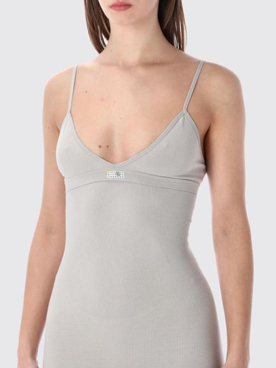 26SS MM6 메종마르지엘라 롱 원피스 MKH750010 020 Grey - MM6 MAISON MARGIELA