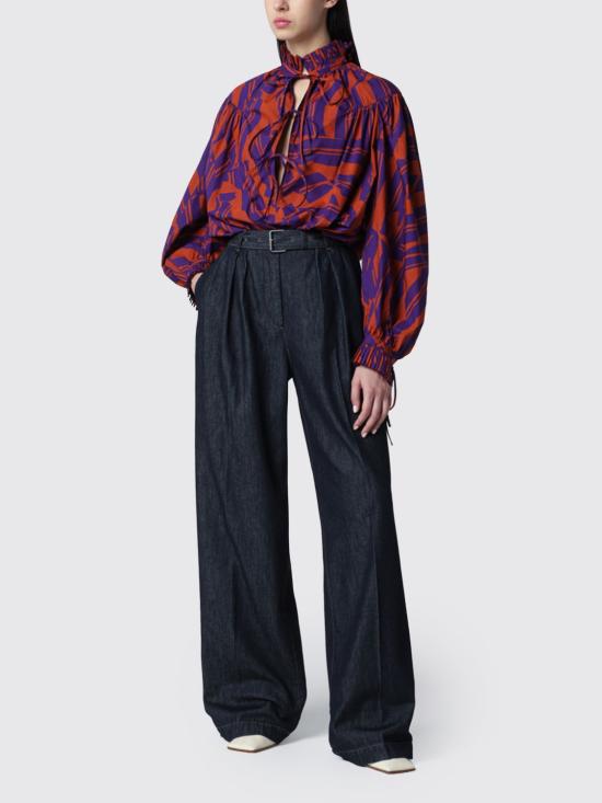 26SS 드리스 반 노튼 팬츠 1309373385 507 Blue - DRIES VAN NOTEN