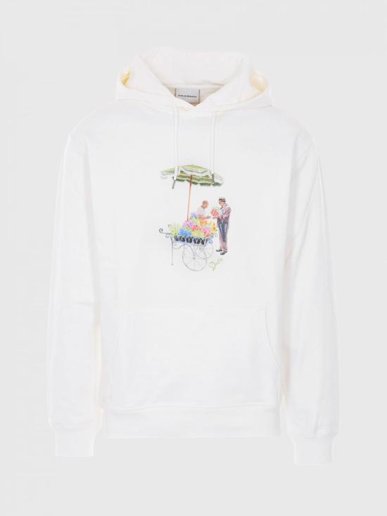 26SS 드롤드무슈 후드 티셔츠 HO206CO127 OW White - DROLE DE MONSIEUR