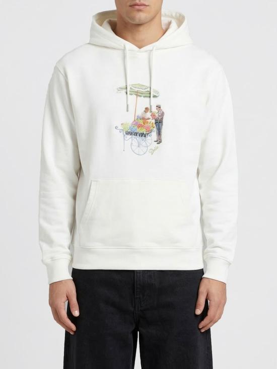 26SS 드롤드무슈 후드 티셔츠 HO206CO127 OW White