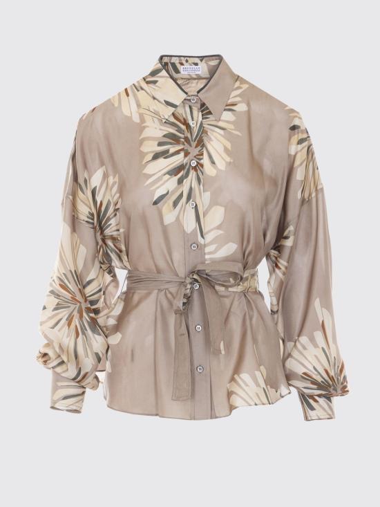 26SS 브루넬로 쿠치넬리 셔츠 MQ967RH216 C009 Kaki - BRUNELLO CUCINELLI