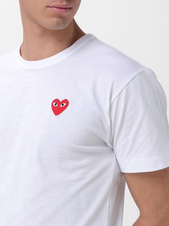 26SS 꼼데가르송 반팔 티셔츠 AXT108051 2 White - COMME DES GARCONS