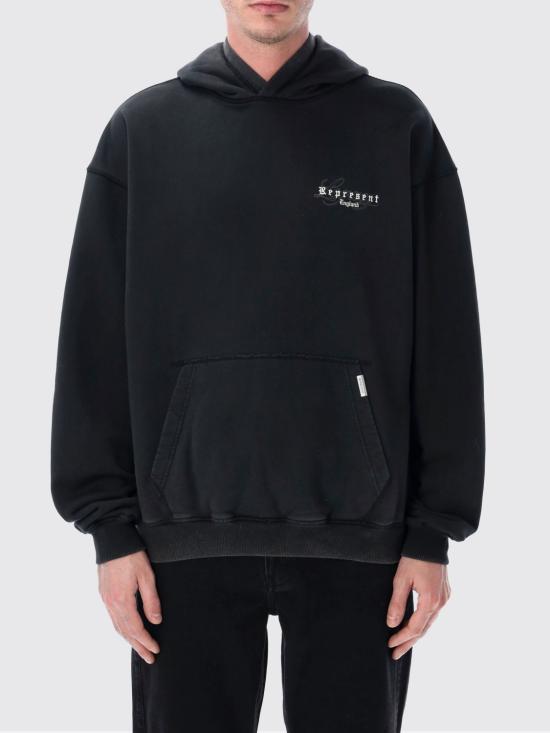 26SS 리프레젠트 긴팔 티셔츠 MLM100374 06 Black