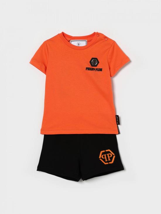 26SS [키즈] 필립 플레인 오버롤 S6PHNBTS132 957 01 Orange