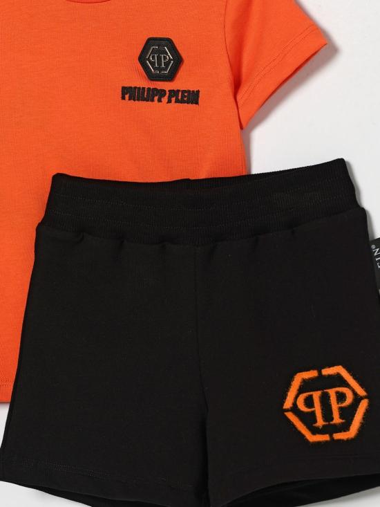 26SS [키즈] 필립 플레인 오버롤 S6PHNBTS132 957 01 Orange - PHILIPP PLEIN