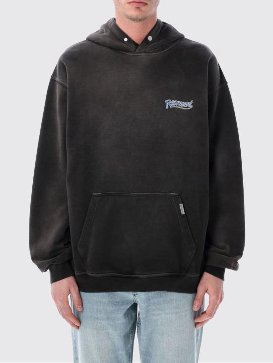 26SS 리프레젠트 후드 티셔츠 MLM100373 04 Black