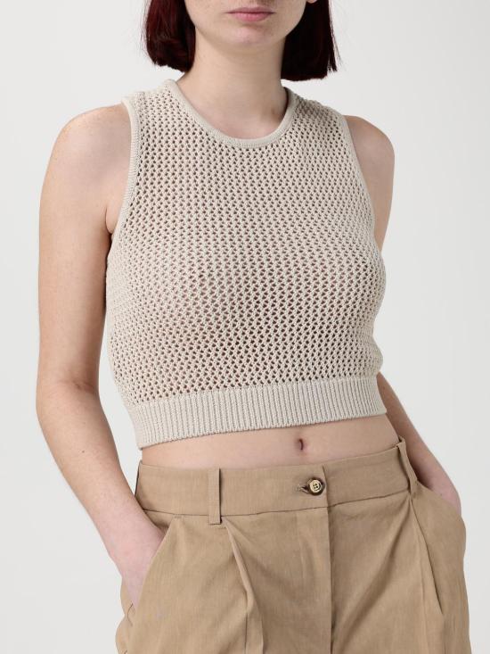 26SS 핑코 민소매 티셔츠 106837A3B4 C44 Grey - PINKO