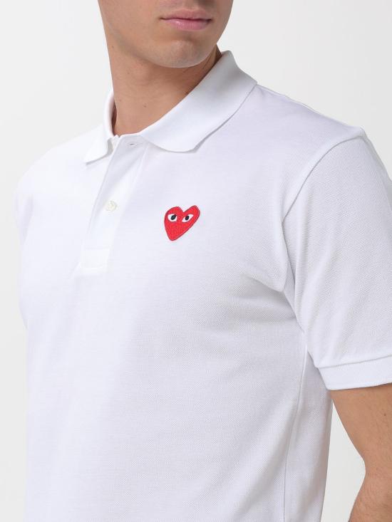 26SS 꼼데가르송 폴로 티셔츠 AXT006051 5 White - COMME DES GARCONS