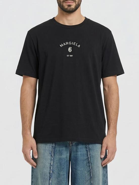 26SS MM6 메종마르지엘라 반팔 티셔츠 SH2GC0038M20048 900 Black