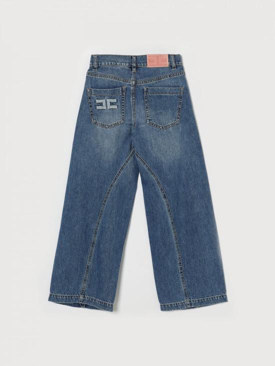 26SS [키즈] 엘리자베타프랜치 진 EFPA3120DF011 4039 Denim - ELISABETTA FRANCHI