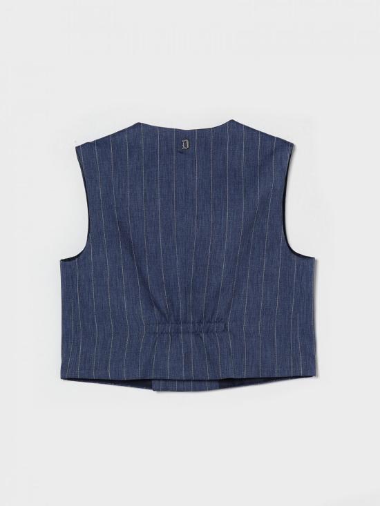 26SS [키즈] 돈답 베스트 DMGL0030TV117 4019 Blue - DONDUP