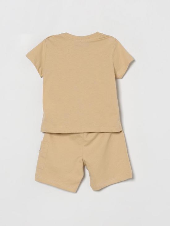 26SS [키즈] 모스키노 오버롤 MUG01ULCA19 20829 Beige - MOSCHINO