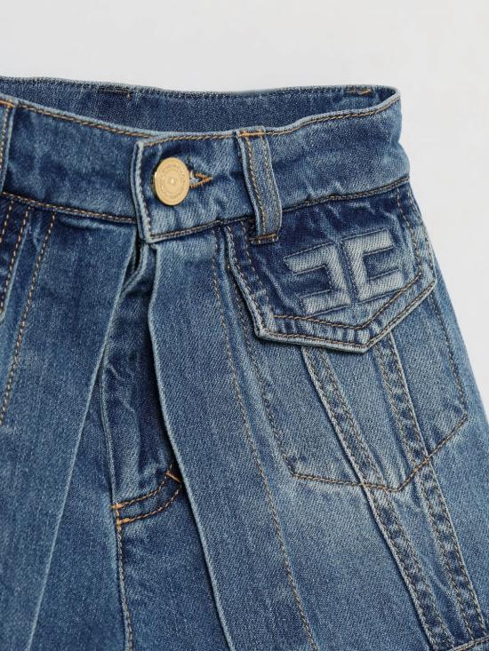 26SS [키즈] 엘리자베타프랜치 쇼츠/버뮤다 EFBE0760DF011 4039 Denim - ELISABETTA FRANCHI