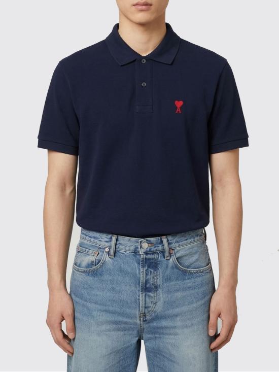 26SS 아미 폴로 티셔츠 BFUPL001U760 430 Blue