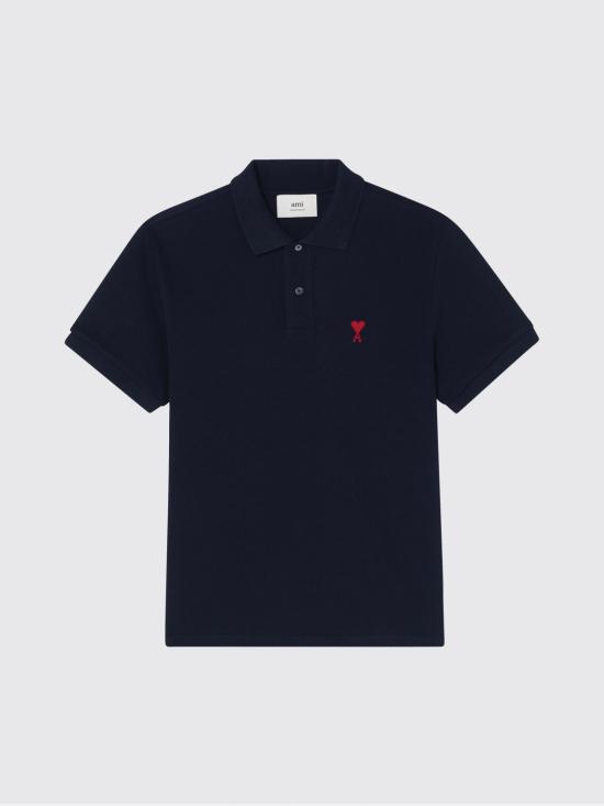 26SS 아미 폴로 티셔츠 BFUPL001U760 430 Blue - AMI