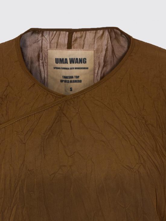26SS 우마 왕 긴팔 티셔츠 UP1013 UW240 Brown - UMA WANG