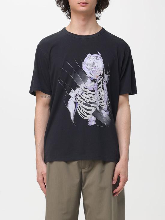 26SS 아워레가시 뉴 박스 티셔츠 사이버네틱 엔젤 프린트 M2266NC Black