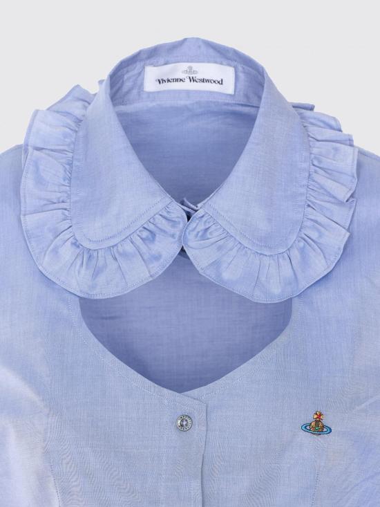 26SS 비비안웨스트우드 셔츠 1501006IW01ES K403 Blue - VIVIENNE WESTWOOD