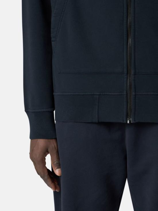 26SS 스톤 아일랜드 오가닉 코튼 플리스 레귤러핏 집업 후드 스웨트셔츠 L1S156100061S0051 V0020 Blue - STONE ISLAND