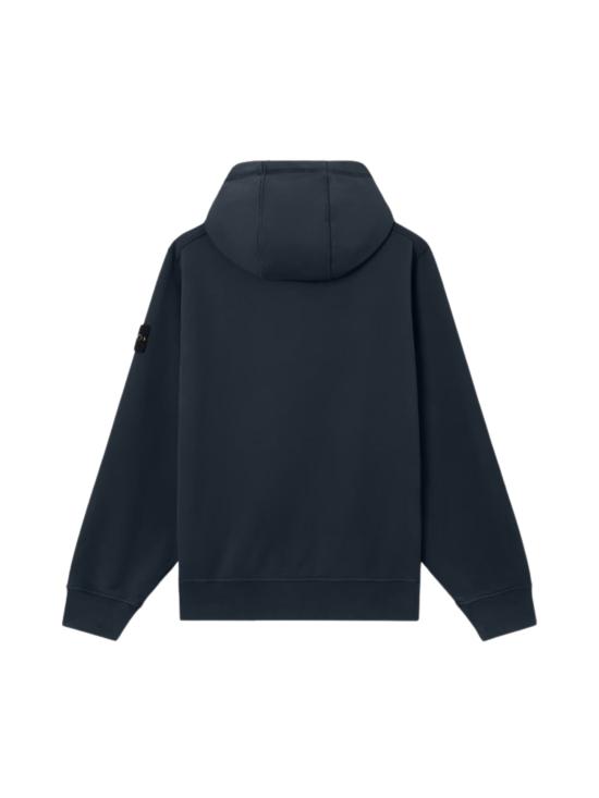 26SS 스톤 아일랜드 오가닉 코튼 플리스 레귤러핏 집업 후드 스웨트셔츠 L1S156100061S0051 V0020 Blue - STONE ISLAND
