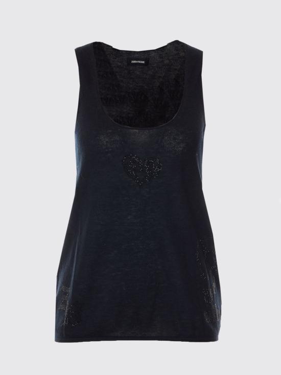 26SS 자딕앤볼테르 민소매 티셔츠 KWTO01139 011 Black - ZADIG & VOLTAIRE