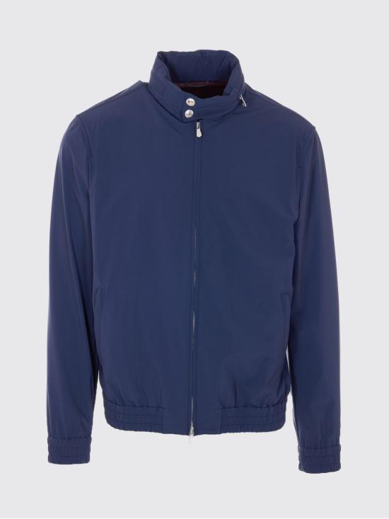 26SS 브루넬로 쿠치넬리 폴딩 후드 본디드 나일론 블루종 MZ4266525 C3600 Blue - BRUNELLO CUCINELLI