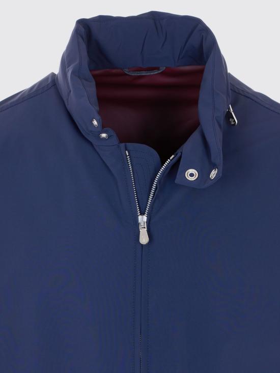 26SS 브루넬로 쿠치넬리 폴딩 후드 본디드 나일론 블루종 MZ4266525 C3600 Blue - BRUNELLO CUCINELLI