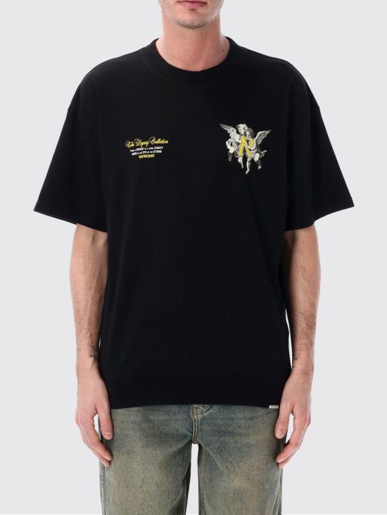 26SS 리프레젠트 반팔 티셔츠 MLM100369 01 Black