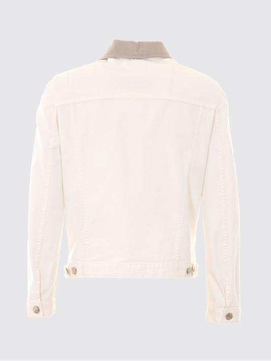 26SS 브루넬로 쿠치넬리 가먼트 다이 재킷 M277P6911 CTI79 White - BRUNELLO CUCINELLI