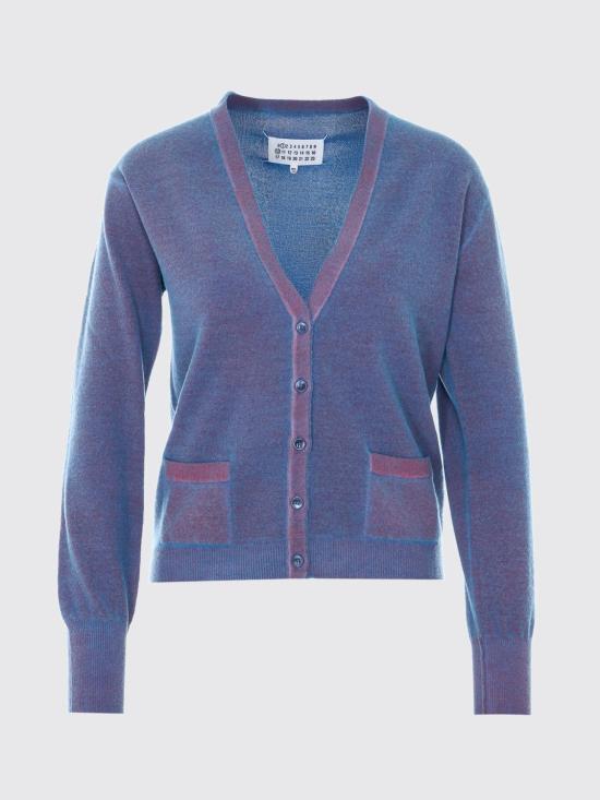 26SS 마르지엘라 버진 울 브이넥 카디건 S51HP0029M13224 001F Blue - MAISON MARGIELA