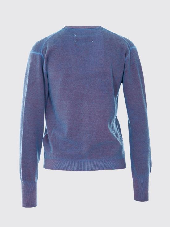 26SS 마르지엘라 버진 울 브이넥 카디건 S51HP0029M13224 001F Blue - MAISON MARGIELA