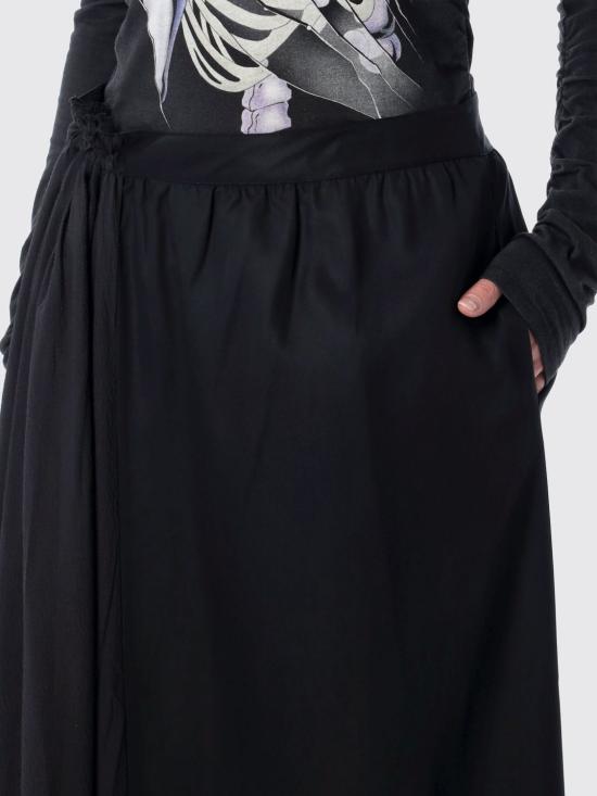 26SS 아워레가시 비치 스커트 드레이핑 W2264BDB Black - OUR LEGACY