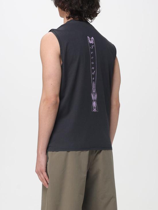 26SS 아워레가시 브리드 탱크 폴른 엔젤 프린트 M2266BF Black - OUR LEGACY