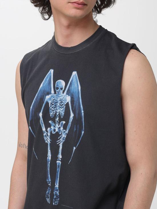 26SS 아워레가시 브리드 탱크 폴른 엔젤 프린트 M2266BF Black - OUR LEGACY